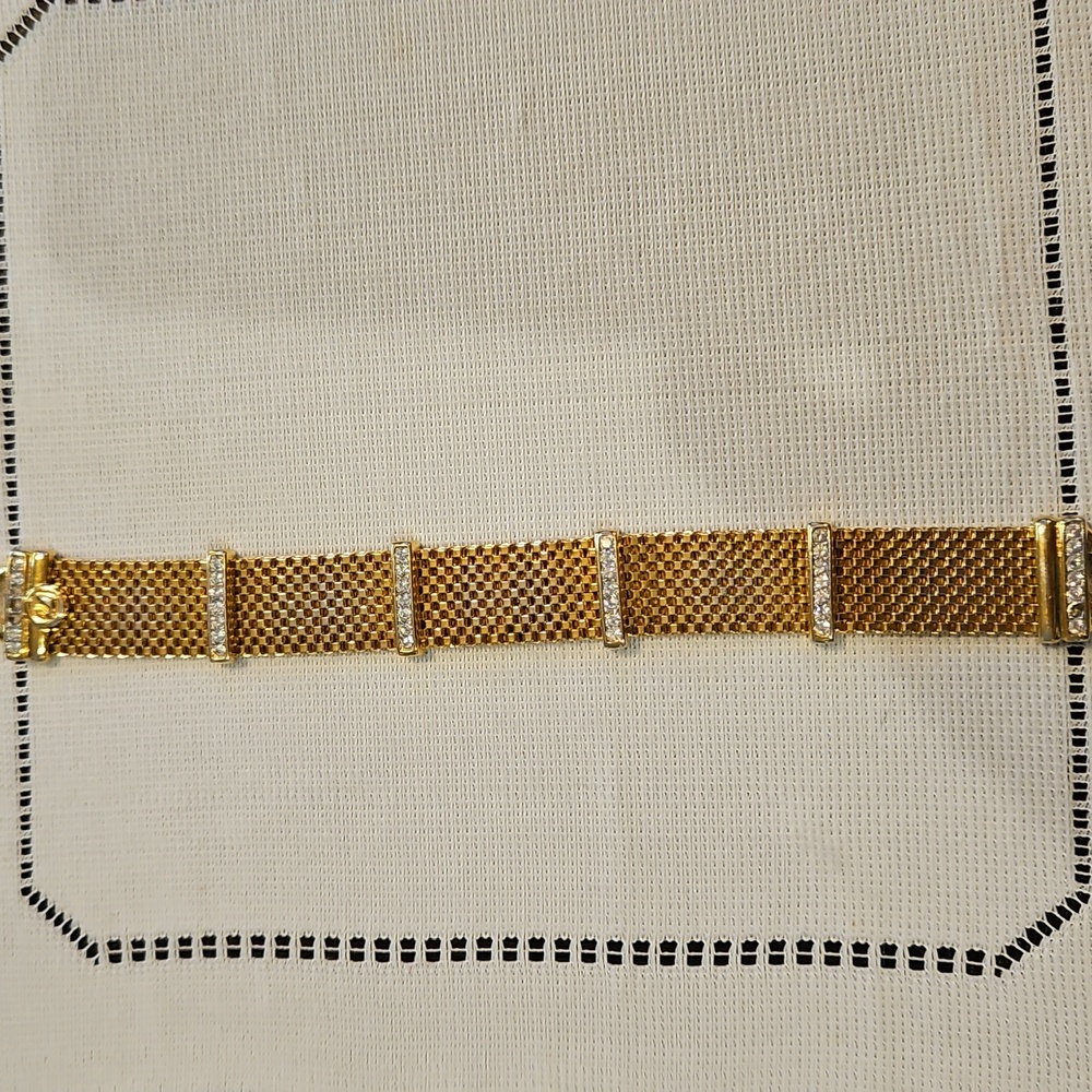 Swarovski Gold Mesh Bracelet